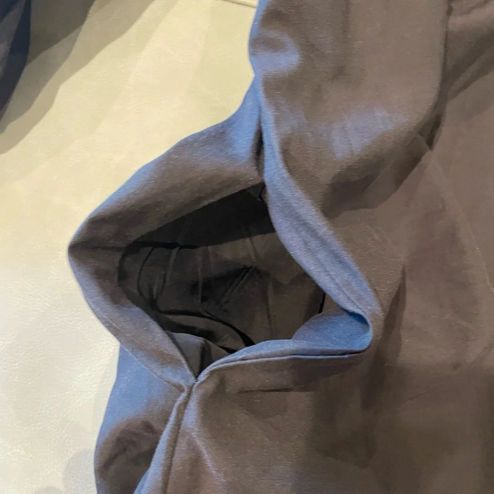 Brochu Walker Size S Charcoal Polyester Blend Long Sleeve Rouched AMAIA Dress - Picture 9 of 10